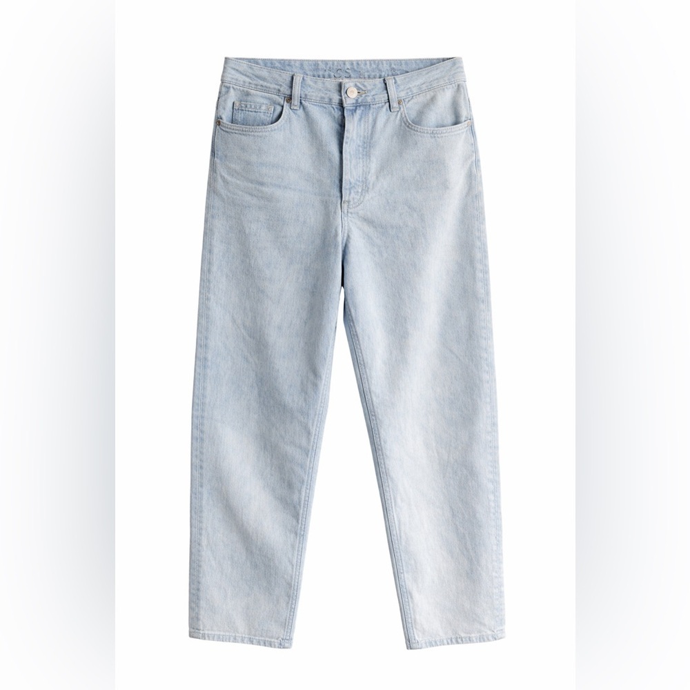 COS JEANS TAPERED HIGH RISE BLUE STRAIGHT LEG SIZE 28 (30x29)